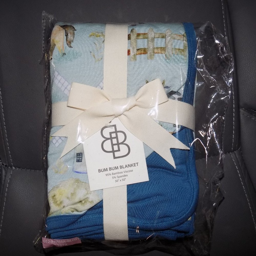 LITTLE BUM BUMS LBB HE-I-E-I-O BUM BUM BLANKET